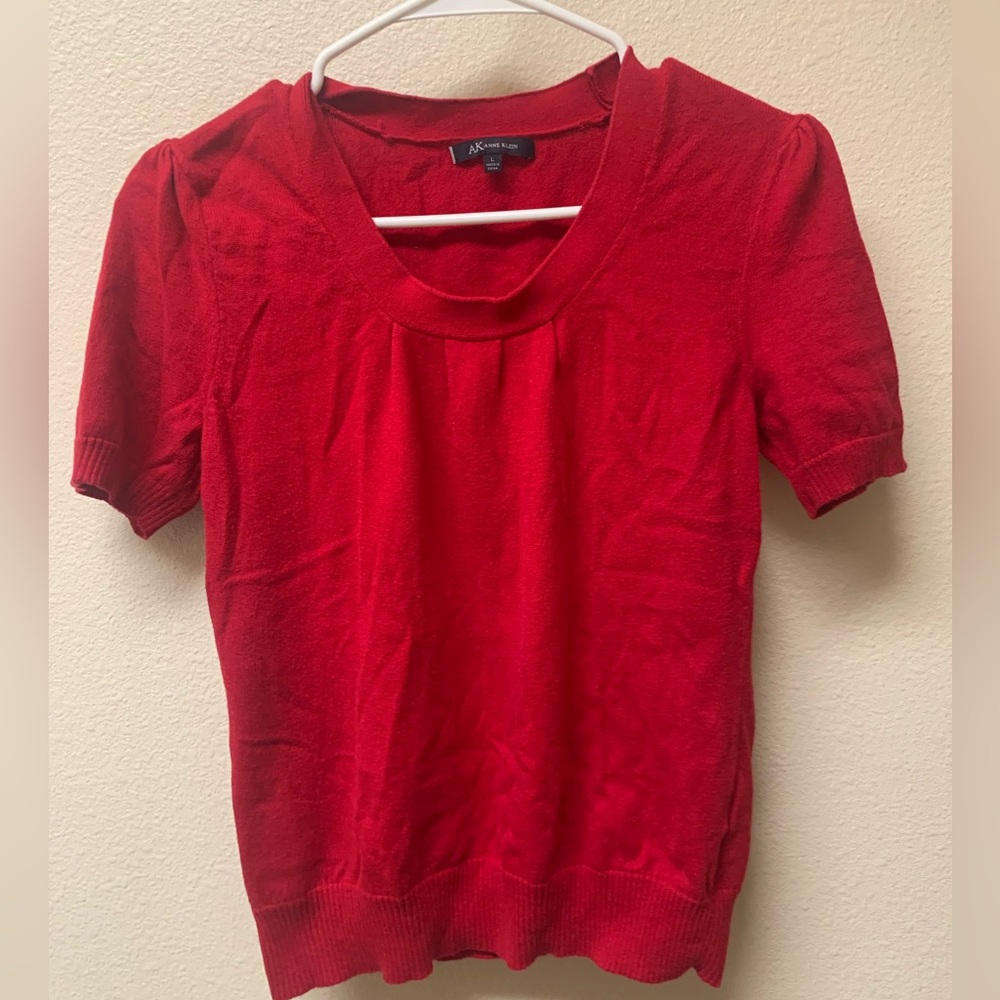 Short sleeve sweater/ retro